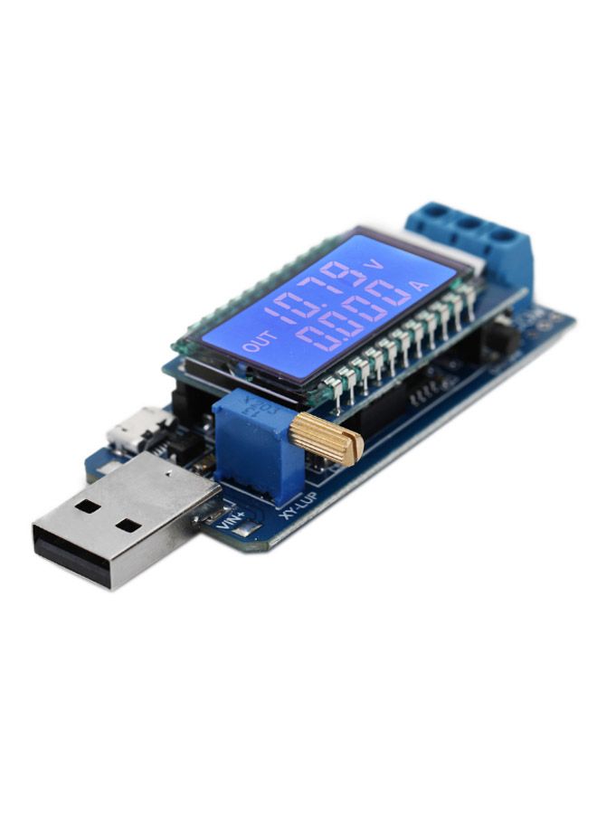 Generic Adjustable Boost Buck Converter Voltmeter Ammeter Battery Capacity Tester Multicolour 11 x 2centimeter  - Image 2