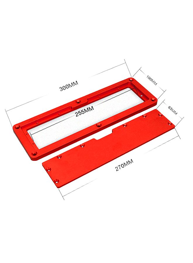 Aluminum Alloy Flip-Floor Table Special Embedded Cover Plate Adjustable Red 31 x 3cm  - Image 2