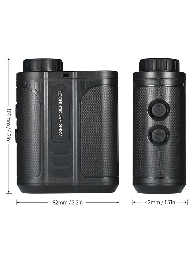 Golf Rangefinder Outdoor Handheld Laser Distance Meter Black 14.5 x 6.3centimeter  - Image 3