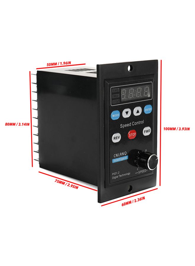 Digital Display Motor Speed Controller Motor Governor Soft Start Tools 220V AC 400W Black 12.2 x 8.5cm - Image 2