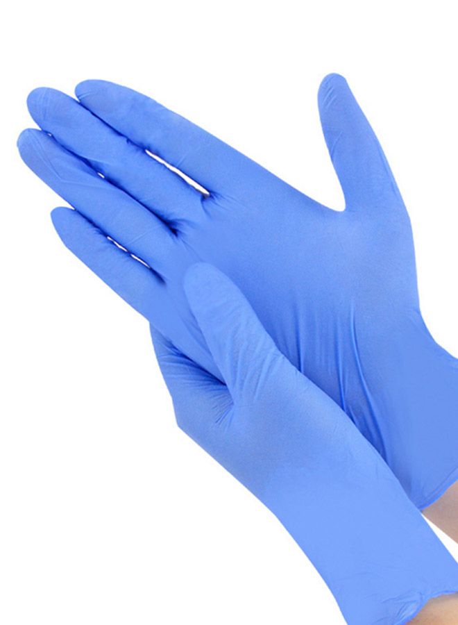 Pair Of Disposable Nitrile Safeguard Glove Blue 24 x 10cm - Image 2