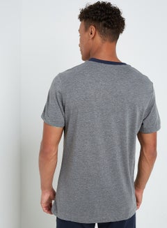 LOTTO Devin V Round Neck T-Shirt Grey  - Image 2
