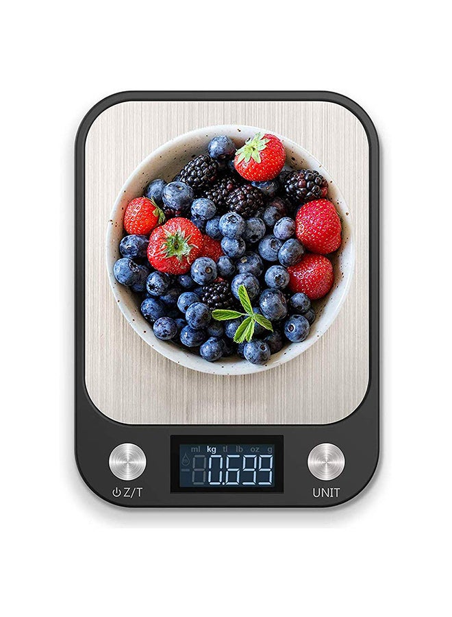 Royal Polar Kitchen Scale Weighing Upto 5kgs Black 8.26x6.1x0.66inch  - Image 3