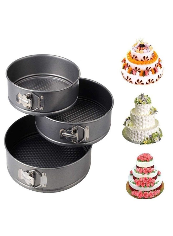 3-Piece Cake Mould Pan Set Black - v1583067124/N35039439A_3