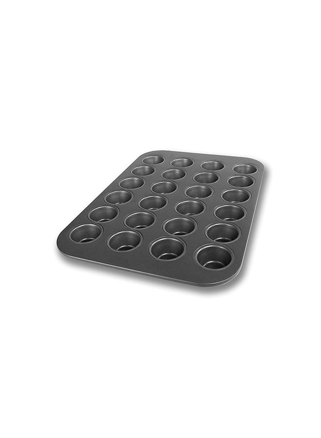 24 Grid Mini Cup Cake Mould Black 36X24cm - Image 2