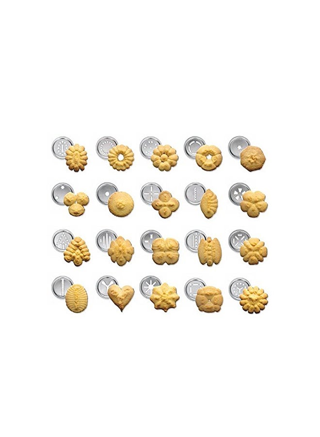 Master Chef 25-Piece Cookie Press And Icing Set Silver 31centimeter  - Image 3