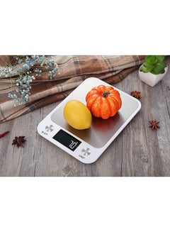 Digital LCD Kitchen Scale 15kg White 8.26x6.1x0.66inch - v1583084681/N34976303A_3