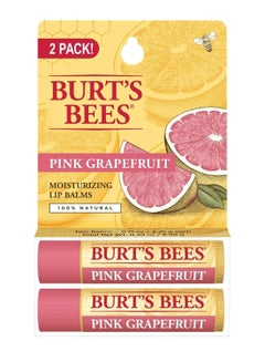 Burt's Bees Pack Of 2 Moisturizing Lip Balm Pink Grapefruit 2x4.25grams 