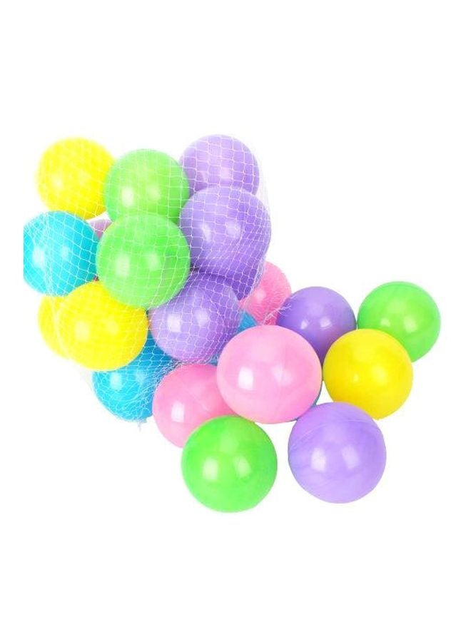 كريزي كارت مجموعة كرات أوشن بلاستيكية للتسلية مكونة من 100 قطعة 2.76بوصة - Image 1