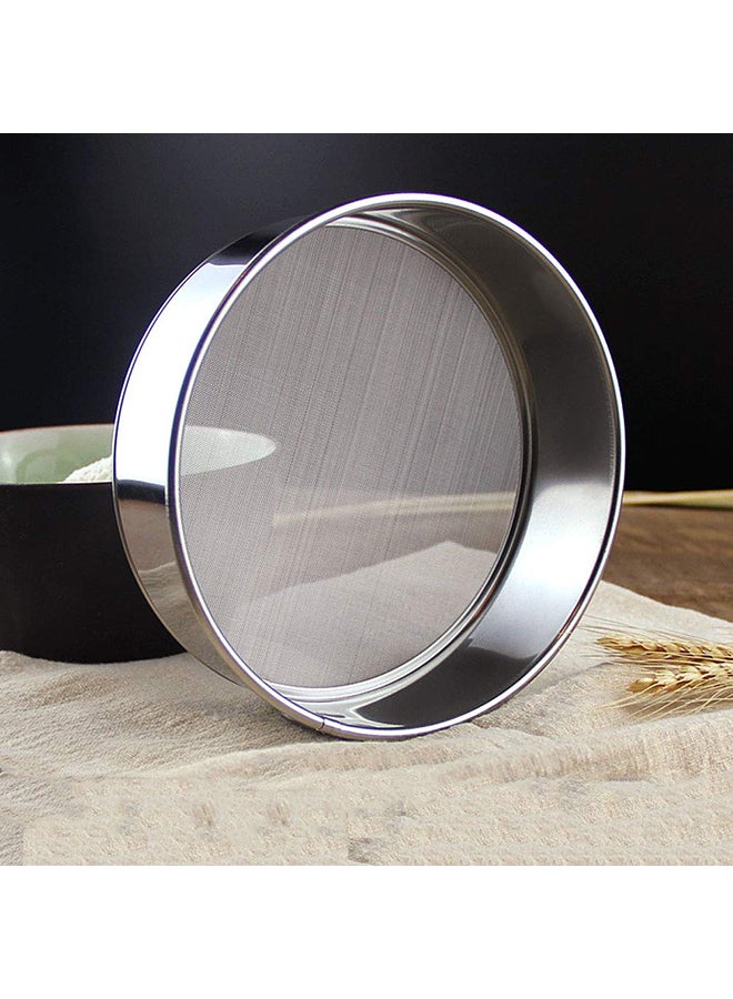6-Piece Round Shaped Flour Strainer Silver - Image 3