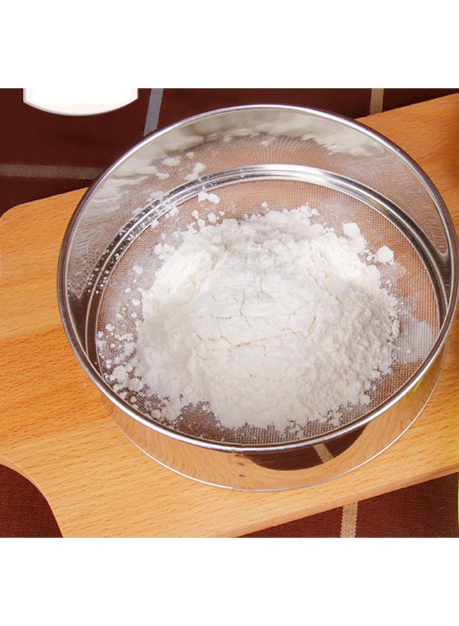 6-Piece Round Shaped Flour Strainer Silver - Image 2