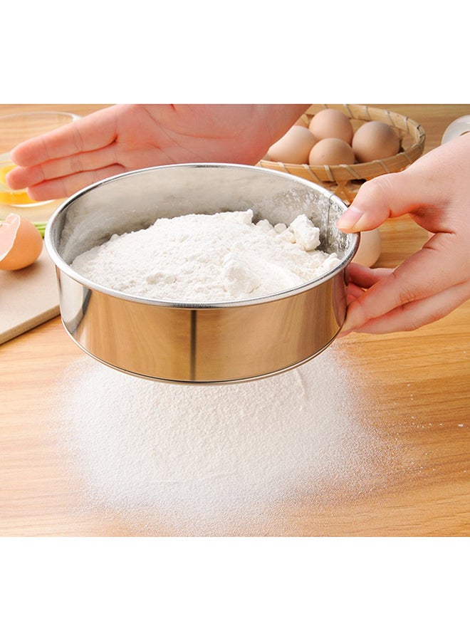 6-Piece Round Shaped Flour Strainer Silver - Image 4