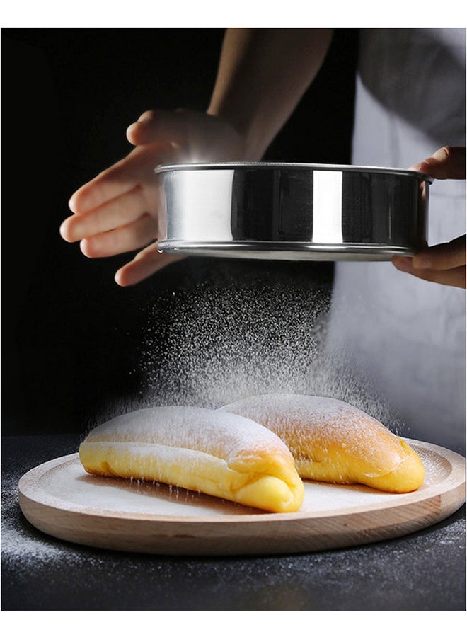6-Piece Round Shaped Flour Strainer Silver - Image 3