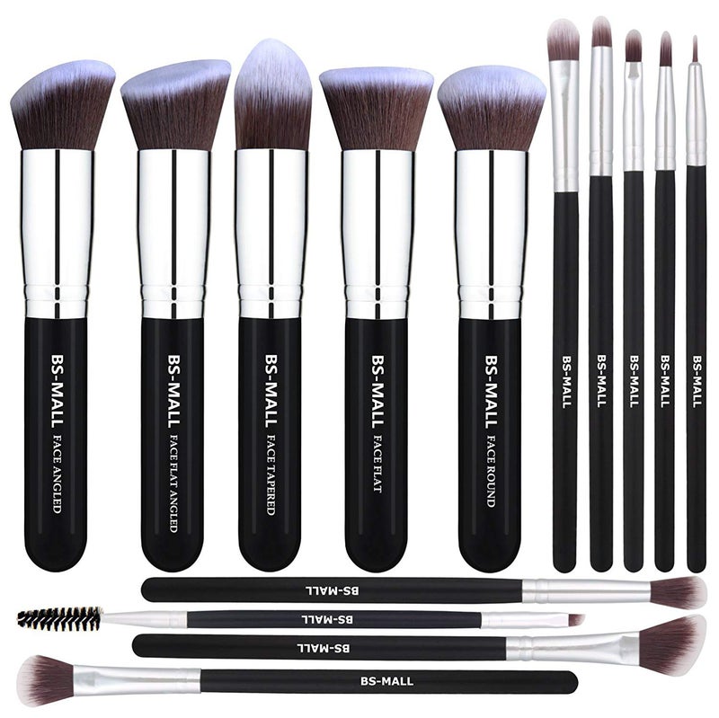 BS Mall 14-Piece Premium Makeup Brush Set Multicolour - Image 1