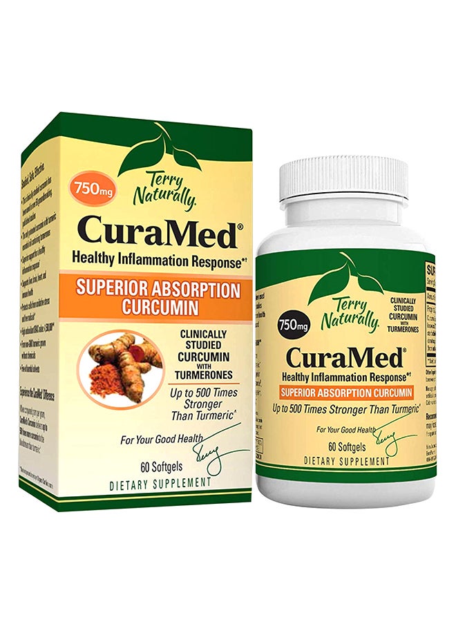 مُكمل غذائي كيوراميد الكركمين - 60 كبسولة هلامية