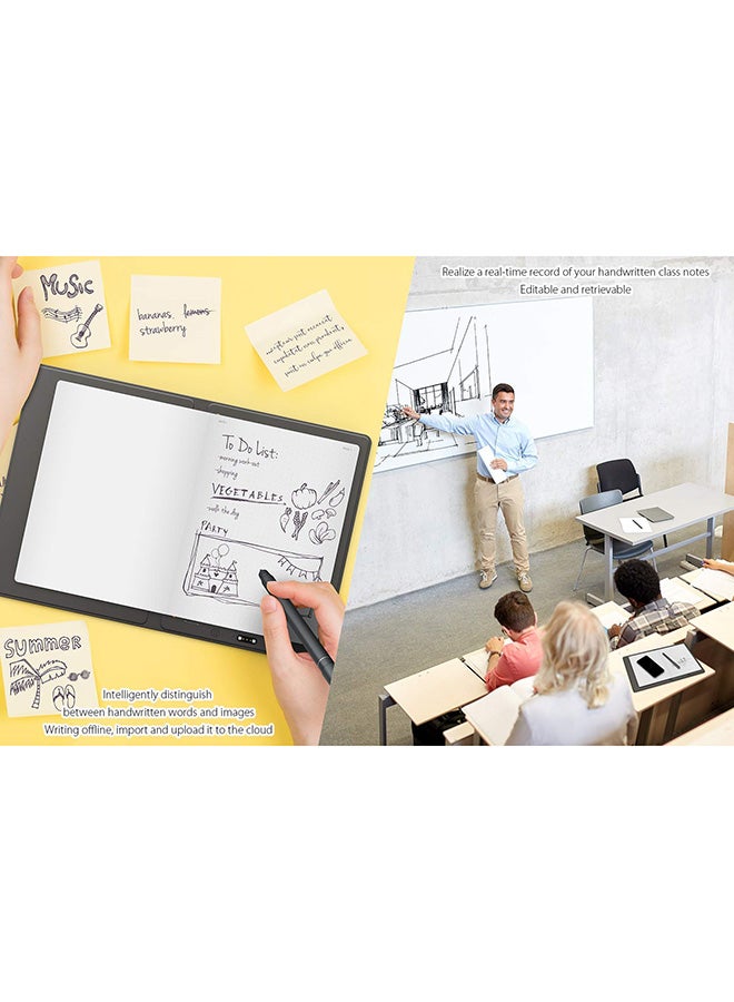 Note Plus Smart Writing Pad With Pen Grey