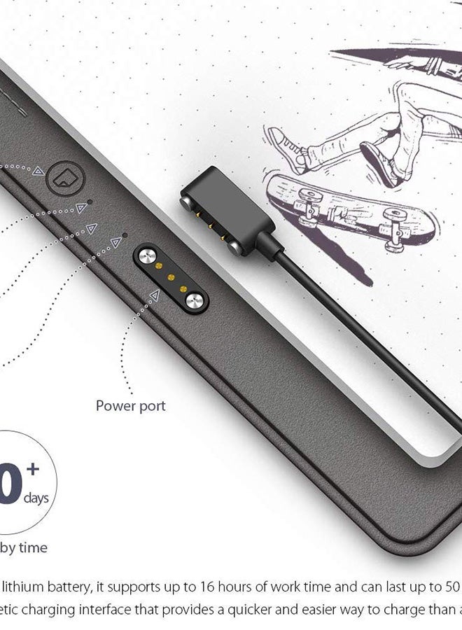 Note Plus Smart Writing Pad With Pen Grey
