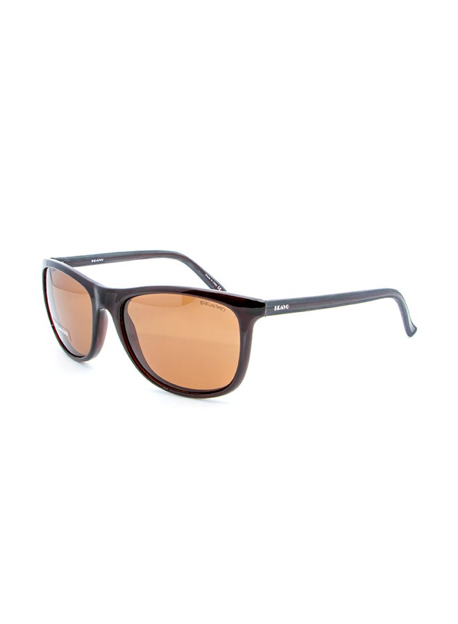 Bravo - Men's Polarized Rectangular Sunglasses - Lens Size: 55 mm - Image 1