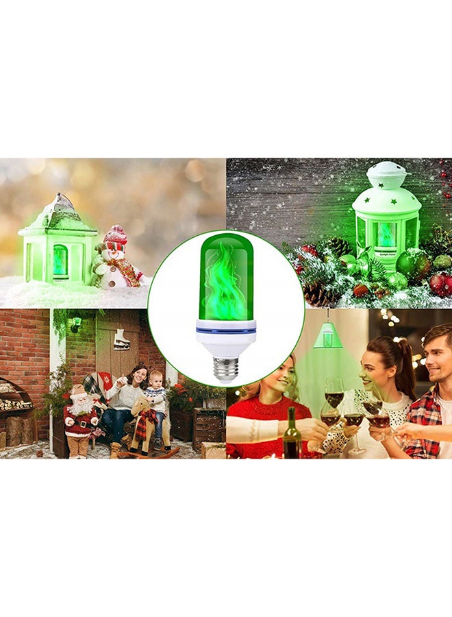 Flame Effect Fire Light Bulb Green 15x6x6centimeter - Image 4