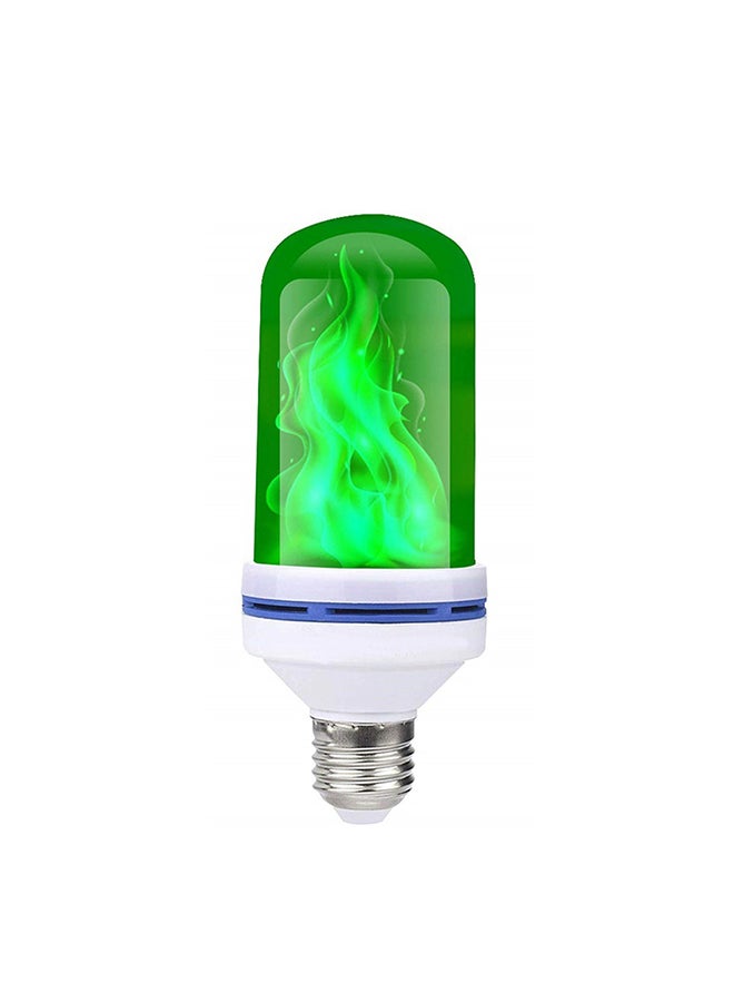 Flame Effect Fire Light Bulb Green 15x6x6centimeter - Image 2