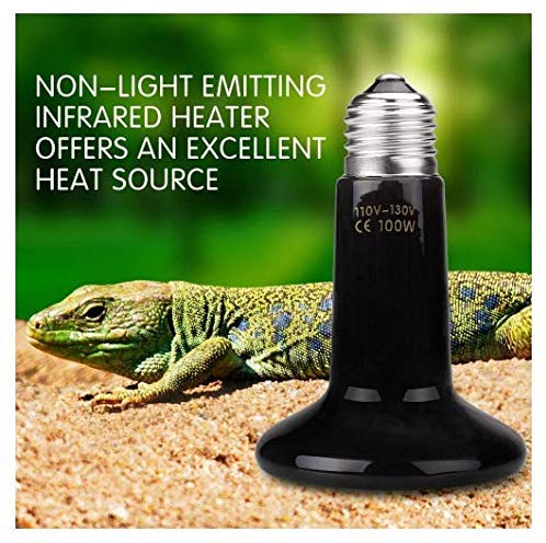 Generic Natural Reptile Heat Lamp Black 4.9 x 3.9 x 3.9inch  - Image 4