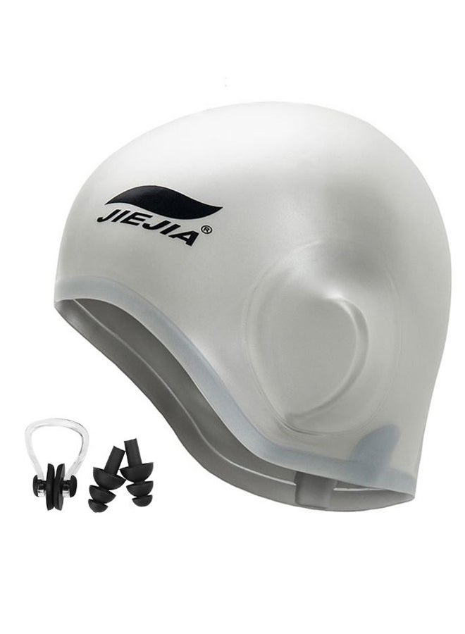 LIXADA - Swimming Cap With Nose Clip And Ear Plug - Image 1