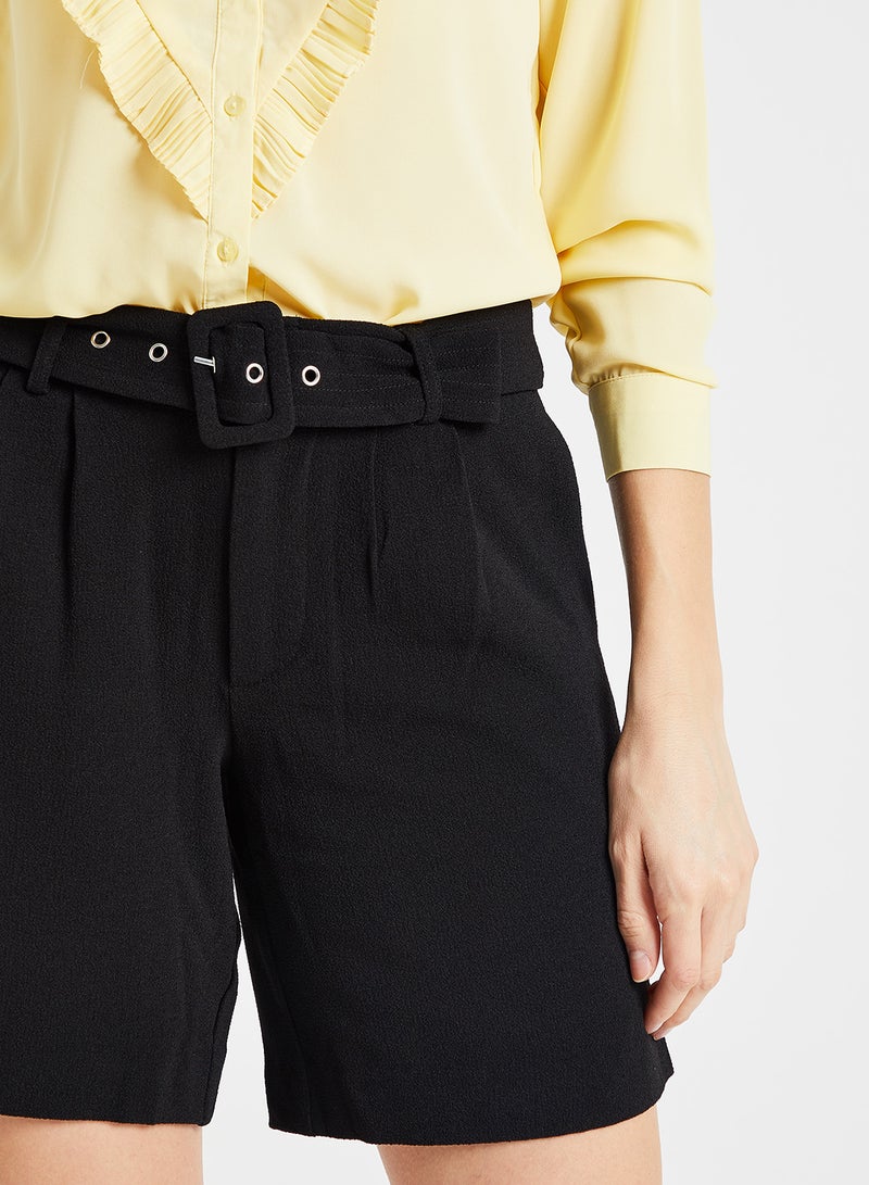 VERO MODA Belted Shorts Black  - Image 4