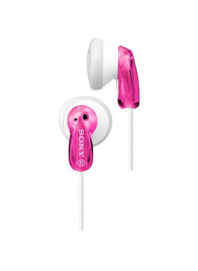 Sony MDR-E9 Heavy Bass in-ear Wired Headphones Pink/White - Image 2