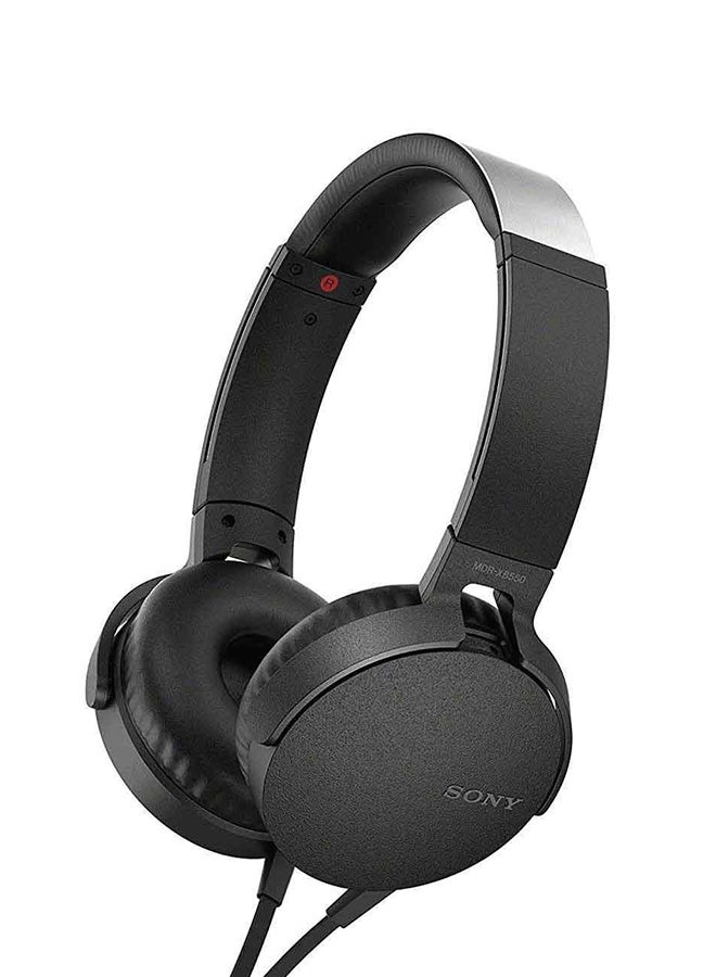 Sony - MDR-XB550AP Extra Bass On-Ear Wired Headphones Black - Image 1