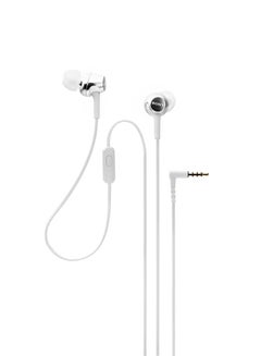 Sony MDR-EX155AP in-ear wired headphones with Mic White  - Image 3