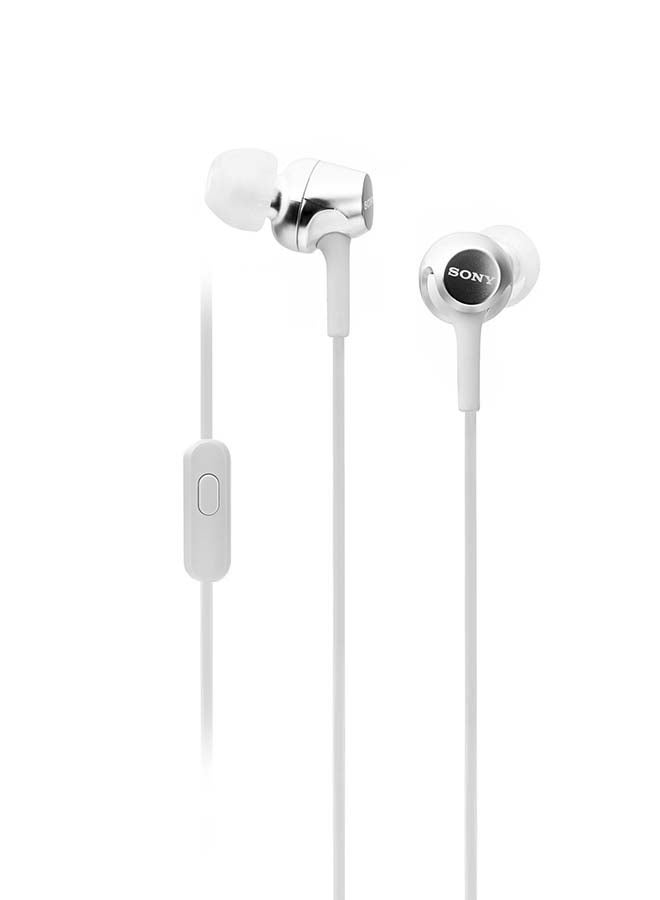 Sony MDR-EX155AP in-ear wired headphones with Mic White - Image 2