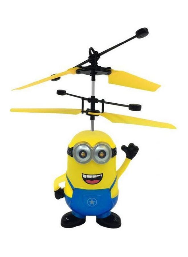 Helicopter Minion Induction Flying Toy Drone Remote Control Aircraft Toy Multicolour