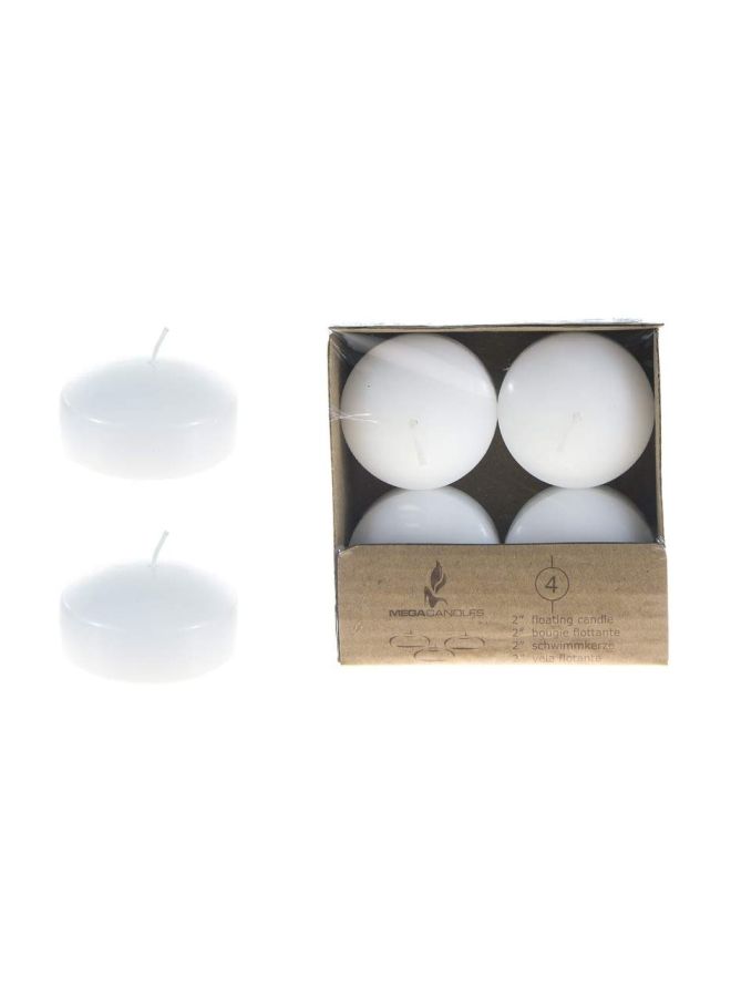 Mega Candles 12-Piece Unscented Floating Candles Set CGA063-W (12) 2inch  - Image 2
