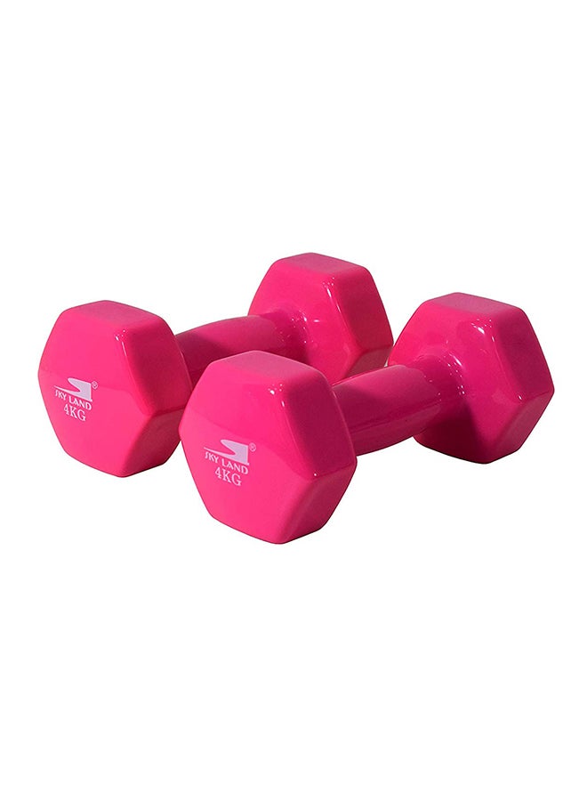 2-Piece Adult Deluxe Vinyl Dumbbells Set 4kg - v1583151046/N34409449A_2