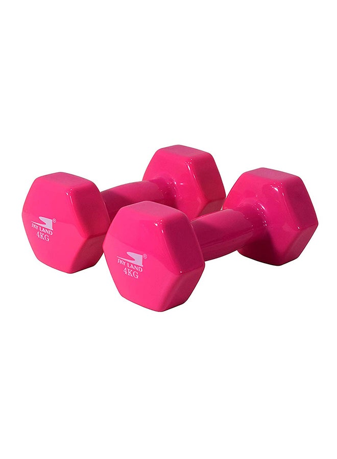 Sky Land 2-Piece Adult Deluxe Vinyl Dumbbells Set 4kg - Image 2