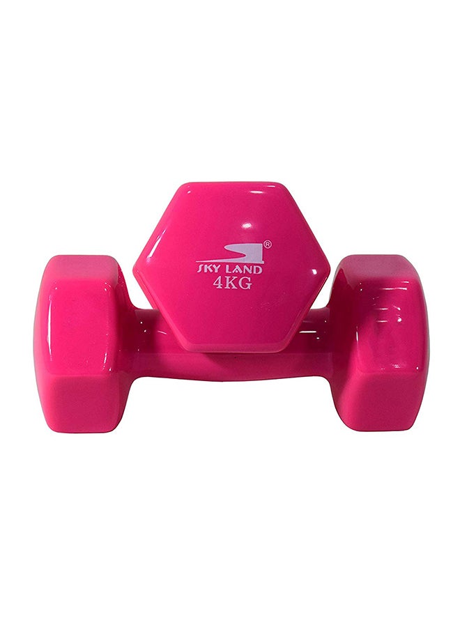 Sky Land 2-Piece Adult Deluxe Vinyl Dumbbells Set 4kg - Image 5