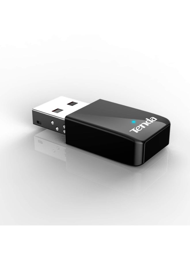 تيندا - محول مزدوج النطاق مزود بمنفذ USB وتقنية واي فاي أسود/فضي - Image 1