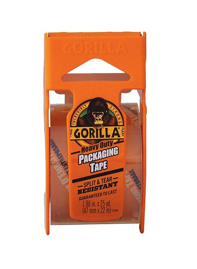Gorilla Heavy Duty Packing Tape with Dispenser for Moving, Shipping and Storage, 1.88 inch x 25 yd, (Pack of 1) Clear  - Image 2
