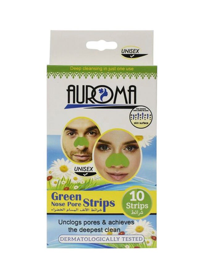 Generic 10-Piece Nose Pore Strip Green 