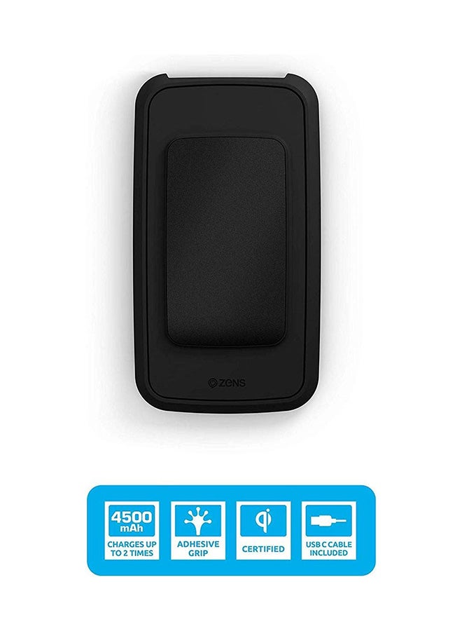 Zens 4500 mAh 4500 mAh Powerbank Wireless Charger Black - Image 2