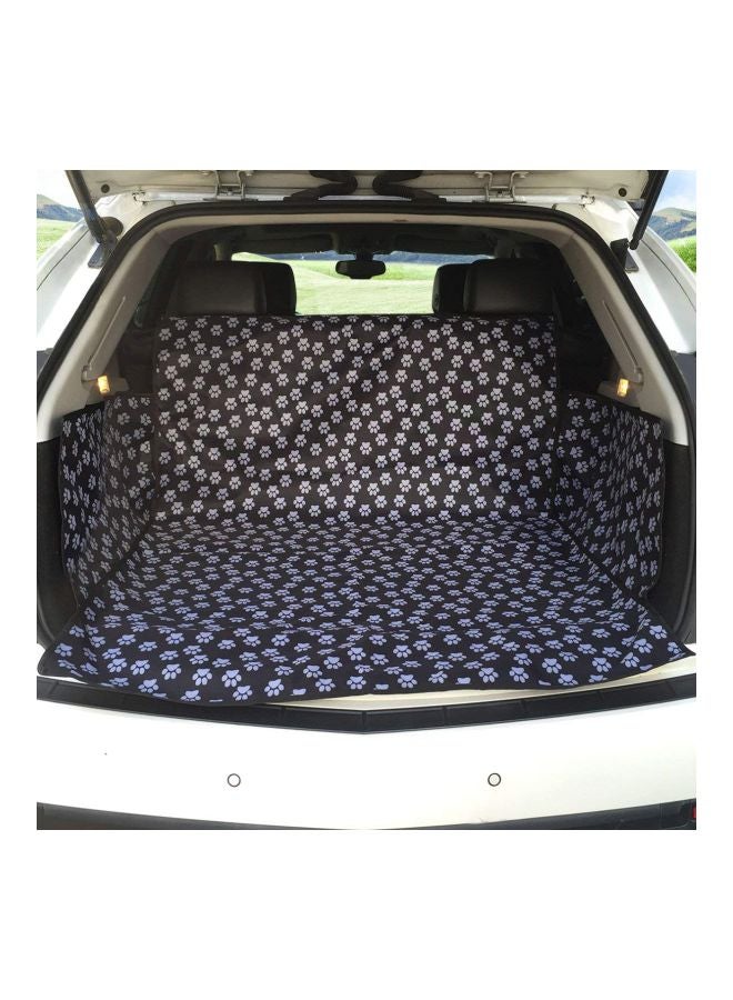 بيوينتي غطاء للمقعد الخلفي للسيارة بنقشة آثار أقدام كلب أسود/بنفسجي - Image 2