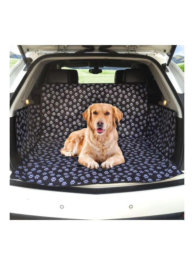 بيوينتي غطاء للمقعد الخلفي للسيارة بنقشة آثار أقدام كلب أسود/بنفسجي - Image 5