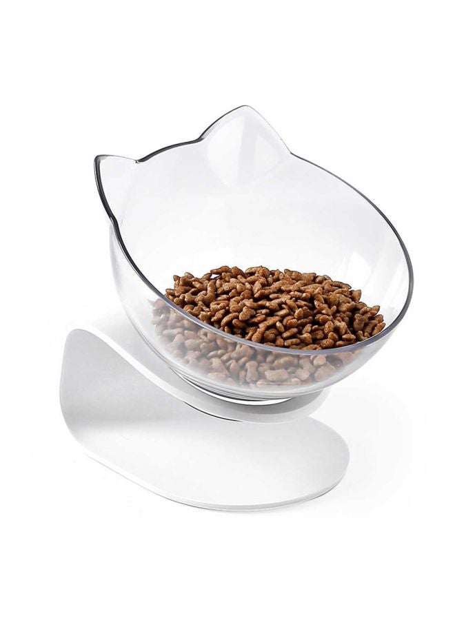 Beauenty 3-Piece Anti-Slip Pet Feeding Bowl White/Clear 500grams  - Image 2