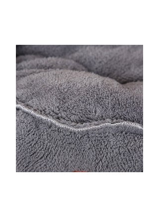 Fluffy Donut Cat Bed Grey 34x34x10centimeter - view 4