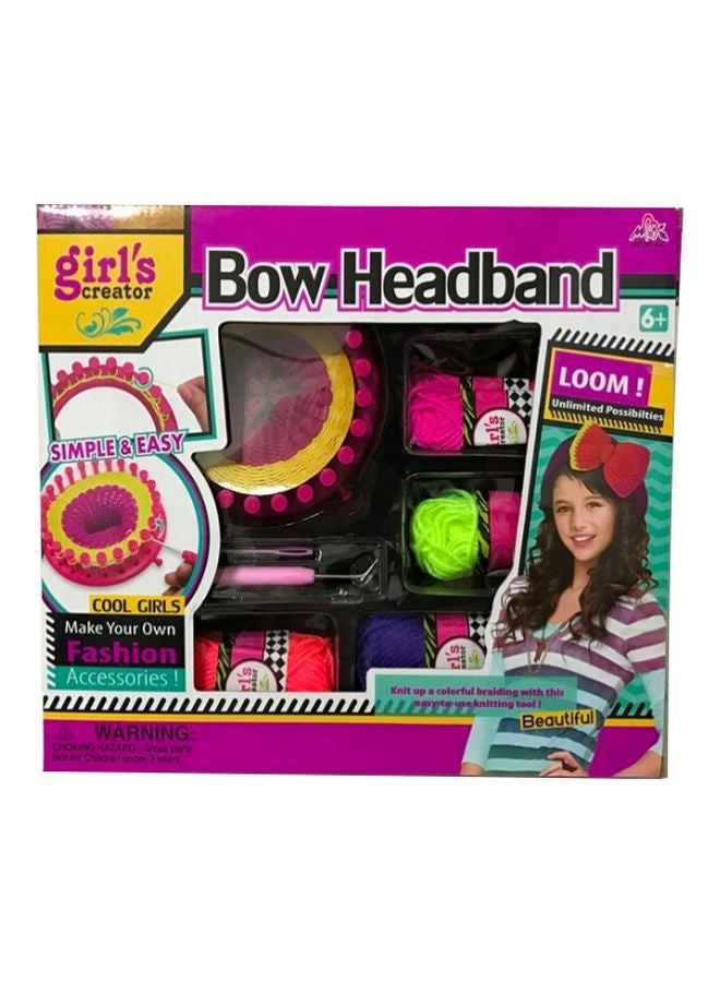 Girl's Creator - Bow Headband Knitting Kit - Image 1
