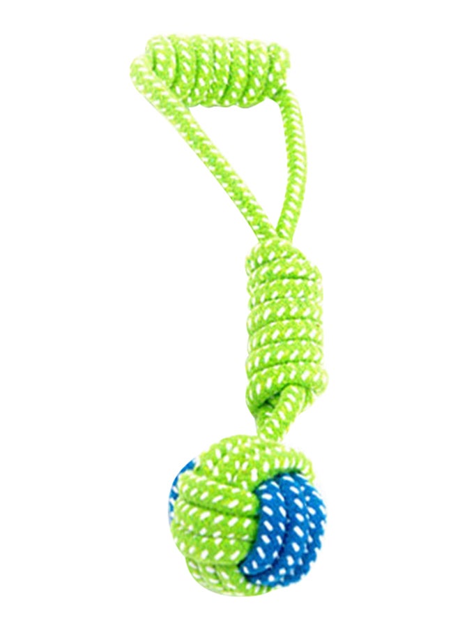 Beauenty Dogs Chew Teeth Clean Outdoor Rope Ball Green/Blue 14x6cm
