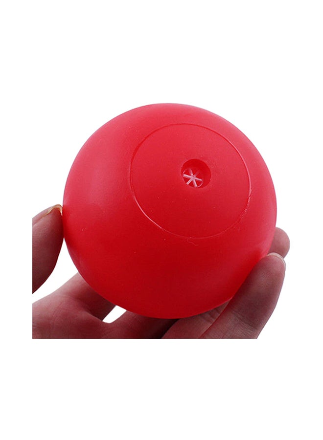 Beauenty Funny Dogs Teeth Chew Toy Squeaking Ball Red/White 7.5cm - Image 2