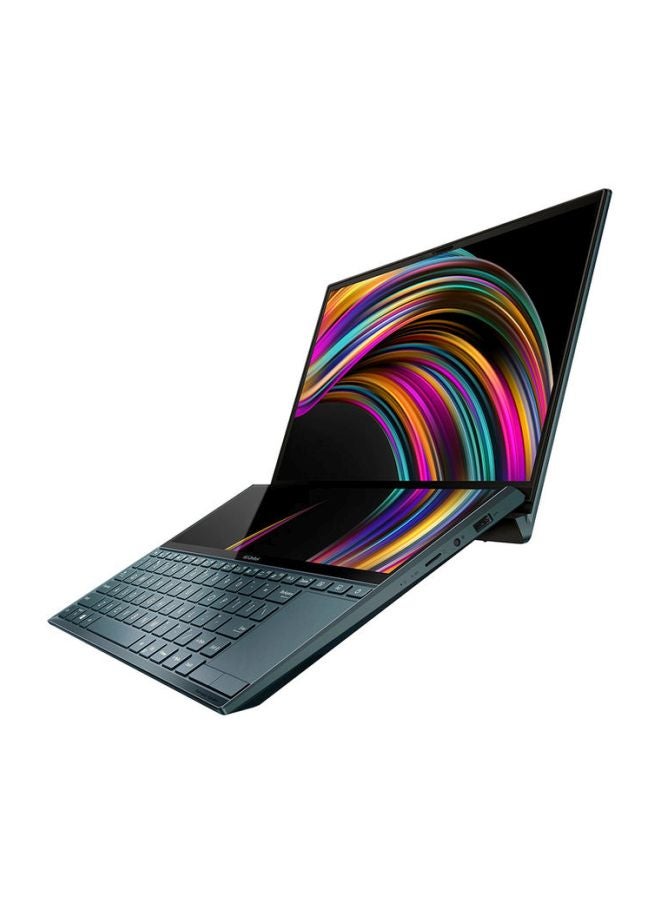 لابتوب زين بوك ديو UX481FL بشاشة 14 بوصة ومعالج كور i7/ ذاكرة رام سعة 16 جيجابايت/ محرك أقراص SSD سعة 1 تيرابايت/ بطاقة رسومات نيفيديا جي فورس MX250 سعة 2 جيجابايت أزرق سماوي