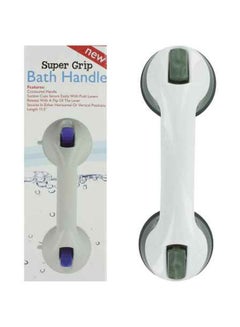 Kole Imports Suction Mount Bath Handle OB647 White/Grey 