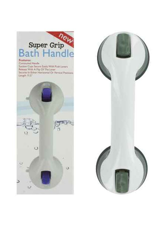 Kole Imports Suction Mount Bath Handle OB647 White/Grey